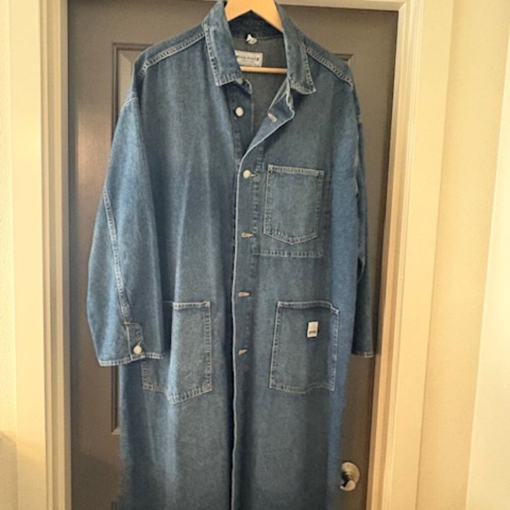 Gap Workforce Denim Trench LARGE